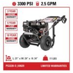 SIMPSON 3300 PSI 2.5 GPM Gas Pressure Washer, HONDA GX200 Engine, Reliable Residential Cold Water Power Washer PS3228-S - Image 2