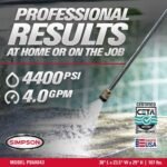 SIMPSON 4400 PSI 4.0 GPM Gas Pressure Washer with CRX420 Engine, Heavy-Duty Commercial Cold Water Power Washer ps60843 - Image 3