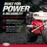 SIMPSON 4000 PSI 3.5 GPM Gas Pressure Washer, Honda GX270 Engine, AAA Triplex Pump Heavy-Duty Cold Water Commercial Power Washer PS60869 - Image 3