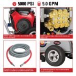 SIMPSON 5000 PSI 5.0 GPM Belt Drive Gas Pressure Washer, Honda GX690 Engine, Commercial Cold Water Power Washer WS5050H - Image 6