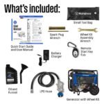 Westinghouse 12,500/9,500-Watt Remote Electric Start Dual Fuel Gas and Propane Powered Portable Generator w/ 50 Amp Outlet, CO Sensor WGen9500DFc - Image 4
