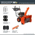 YARDMAX 26 in. 212 cc Two-stage Self-propelled Gas Snow Blower with Push-button Electric Start and Headlight YB6770 - Image 3