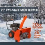 YARDMAX 26 in. 212 cc Two-stage Self-propelled Gas Snow Blower with Push-button Electric Start and Headlight YB6770 - Image 2